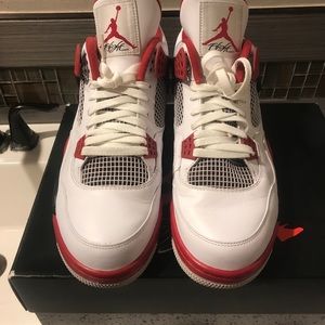 Fire red 4 jordans